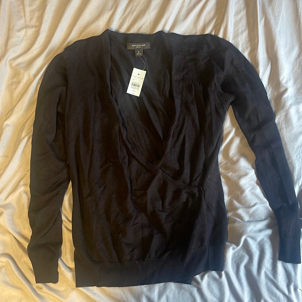 Ann Taylor cross sweater